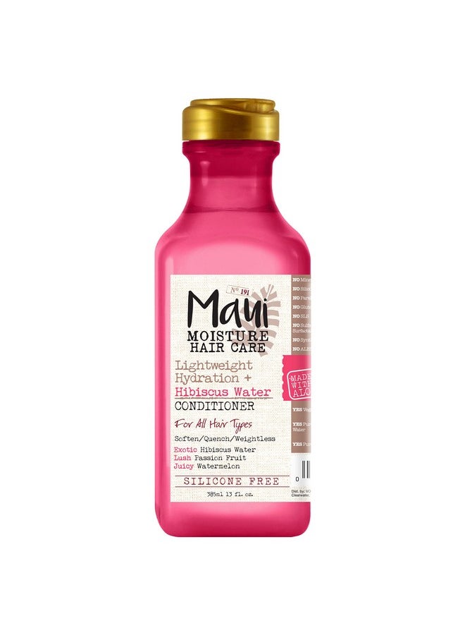 MAUI MOISTURE Aui Moisture Lightweight Hydration + Hibiscus Water Conditioner For Daily Moisture No Sulfates 13 Fl Oz  - Image 1