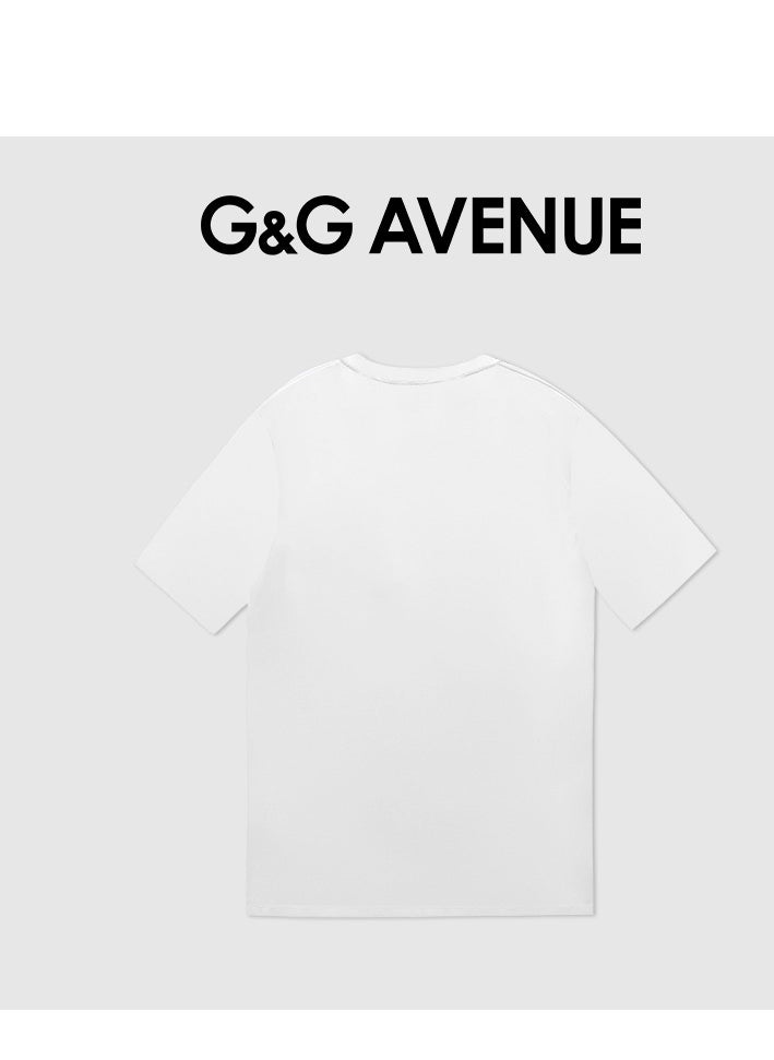 G&G AVENUE - Heavy cotton fabric 1-piece T-shirt Men's Dry Work Shirt Moisture wicking Active Sports Men's Gym Performance T-shirt Oversized - Image 1