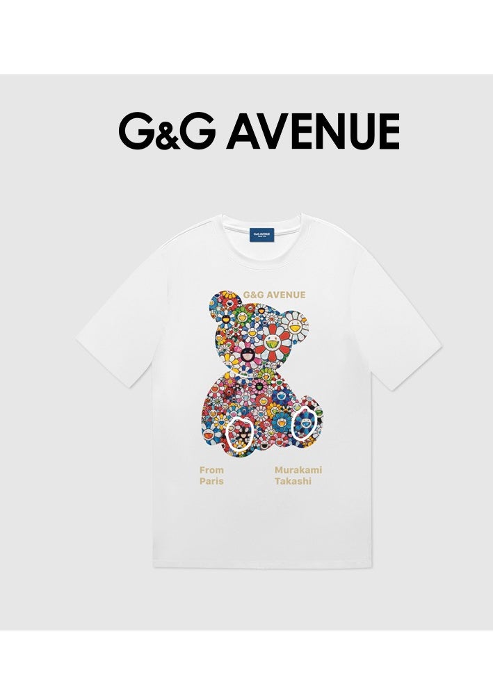 G&G AVENUE - Heavy cotton fabric 1-piece T-shirt Men's Dry Work Shirt Moisture wicking Active Sports Men's Gym Performance T-shirt Oversized - Image 1