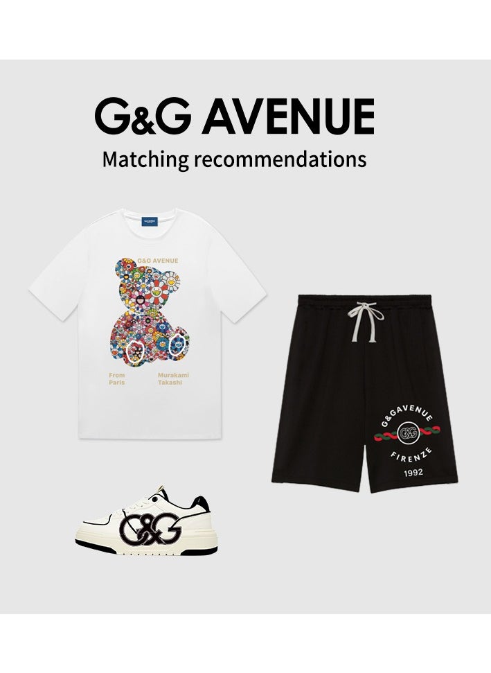 G&G AVENUE - Heavy cotton fabric 1-piece T-shirt Men's Dry Work Shirt Moisture wicking Active Sports Men's Gym Performance T-shirt Oversized - Image 1