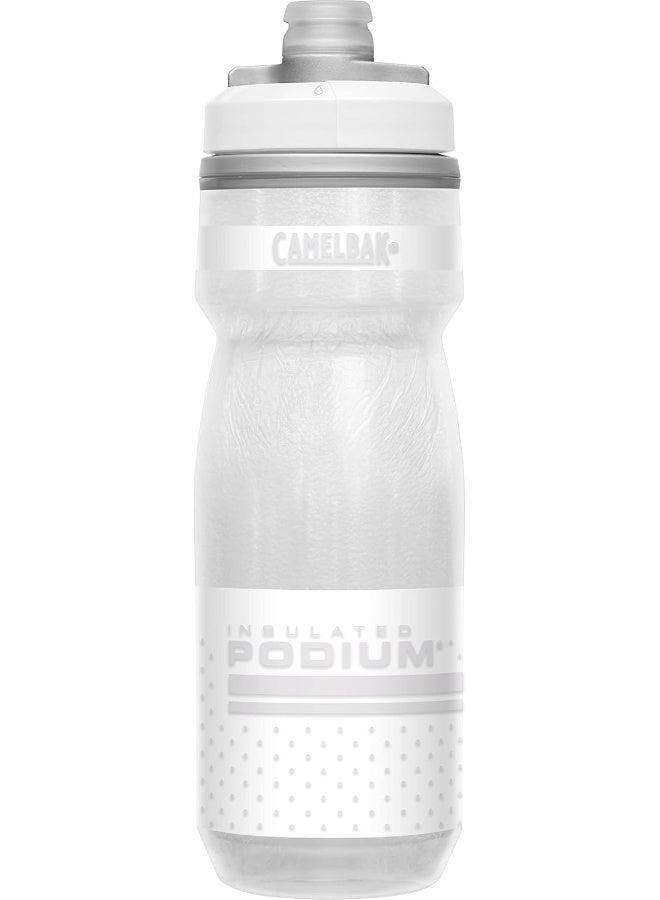 كاميلباك CamelBak Podium Chill Insulated Bike Water Bottle, 21oz, Reflective Ghost - Image 1