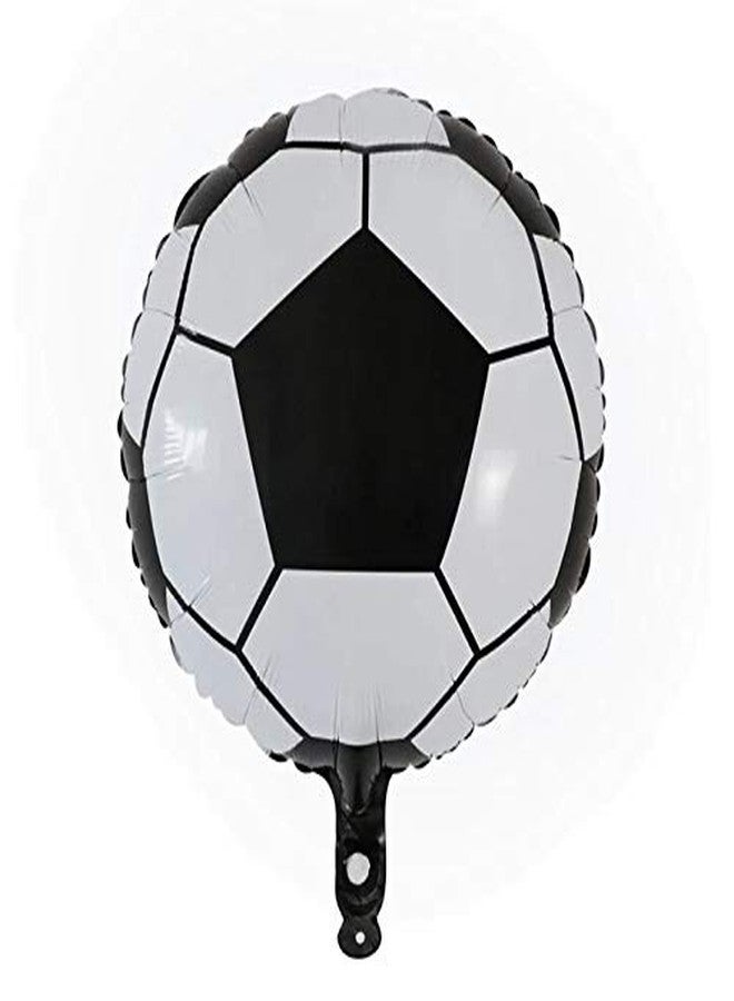 Atpata Funky Football Theme Foil Balloons - 18 Inch Round Football Shape Foil Balloons for Kids Sports Themed Birthday Party Decor and Goal theme Celebrations (2pcs. Football) - Image 4