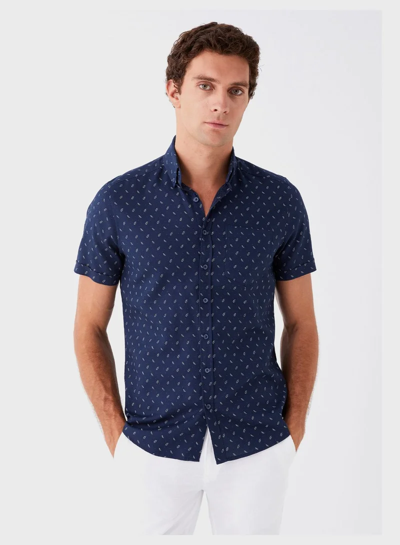 LC WAIKIKI Printed Slim Fit Shirt
