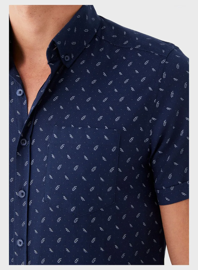 LC WAIKIKI Printed Slim Fit Shirt