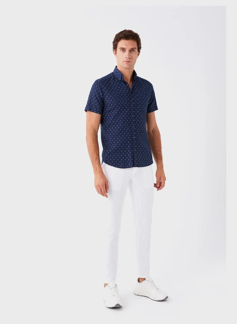 LC WAIKIKI Printed Slim Fit Shirt