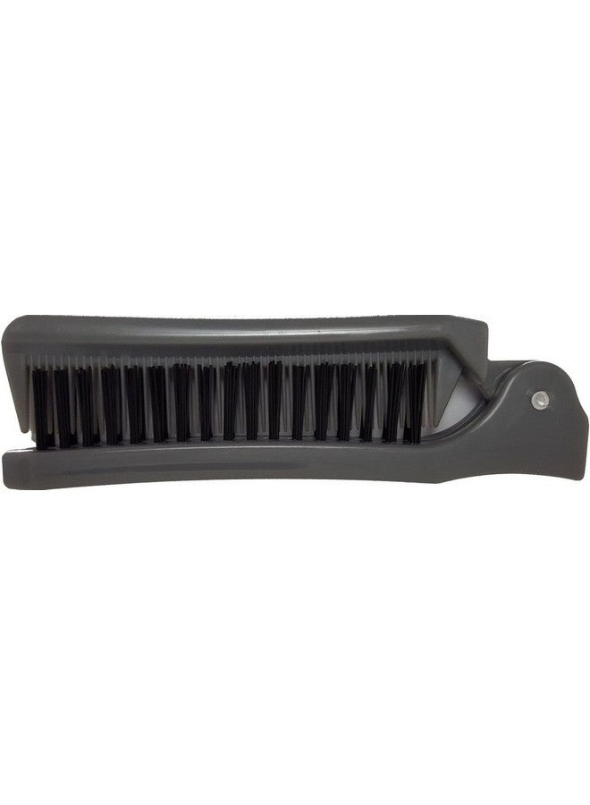 قودي  مجموعة فرشاة ومشط مضغوطة أنيقة للاستخدام أثناء التنقل (عبوة من قطعتين)؛ حافظي على مظهرك أثناء التنقل؛ الحجم المثالي للحقيبة أو الجيب أو حقيبة اليد؛ يبلغ مقاسها تقريبًا 8.25 بوصة عند فردها و4.5 بوصة عند طيها - Image 2