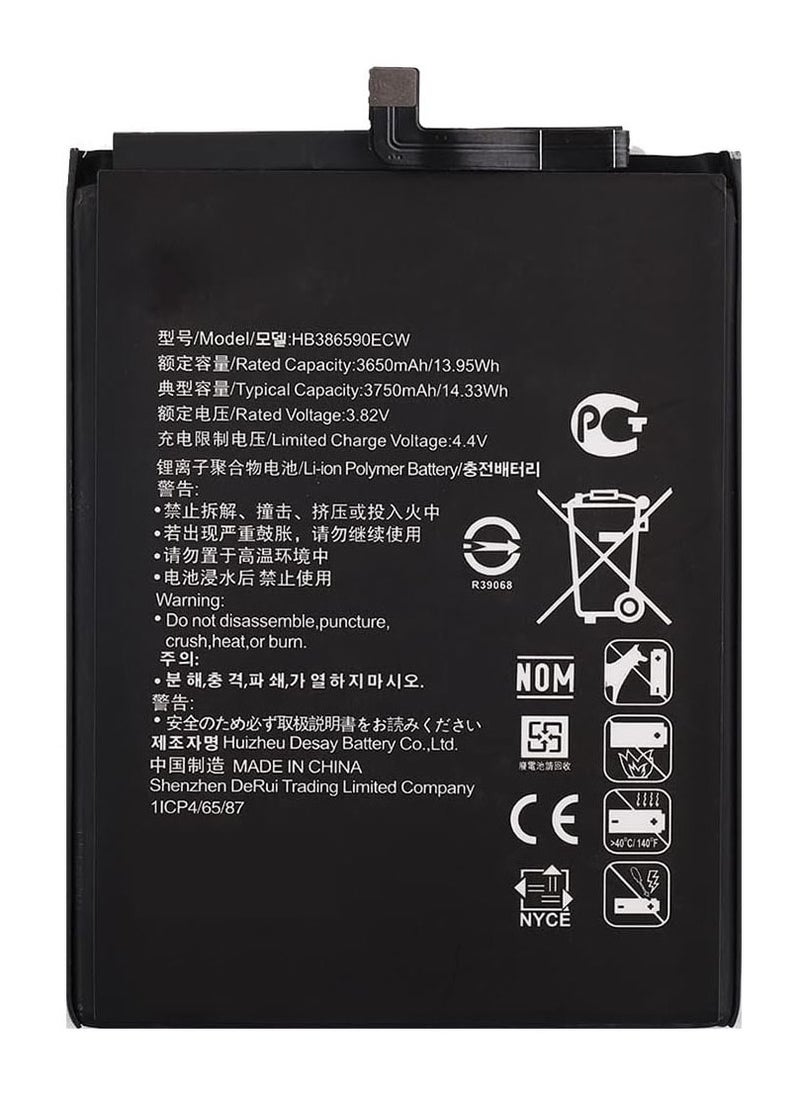 Battery HB386589ECW compatible with Huawei Honor 8X Mate 20 lite