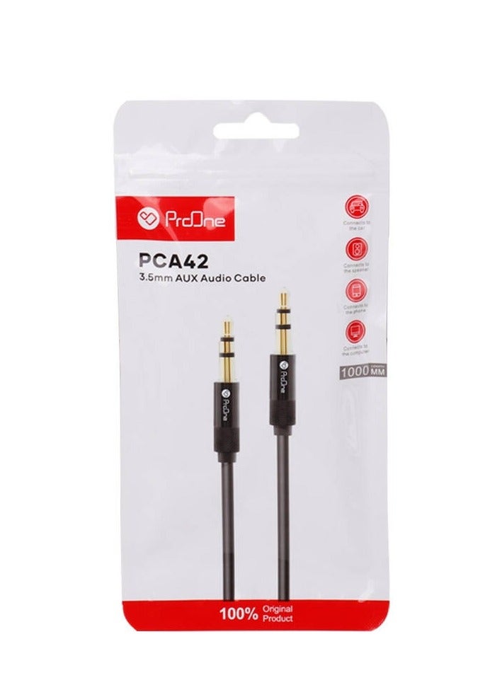 ProOne ProOne 3.5mm Audio Cable Aux Cable 1M Braided Male to Male Stereo Auxiliary Aux Jack Compatible for iPhone, iPad, Samsung Smartphones, Tablets Car Home Stereos, Beats Bose Sony Speaker  - Image 3