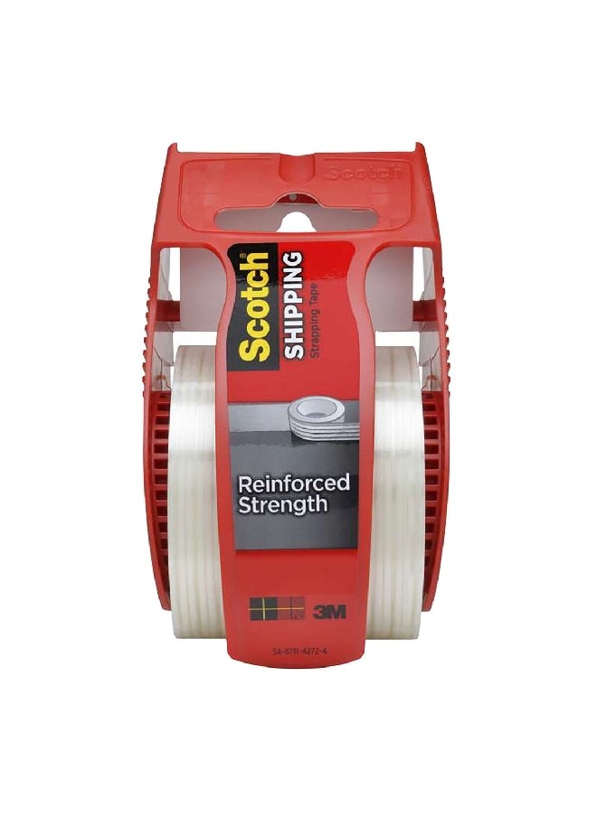 Scotch  Reinforced Strength Shipping Strapping Tape Clear 0.05 x 9.14 m 50 