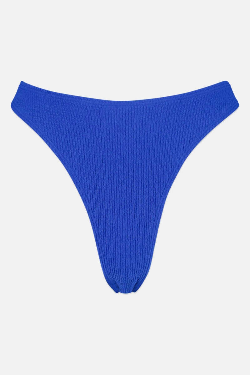 PUBLIC DESIRE Women Solid  Pull On Bikini Bottom, Blue  - Image 1