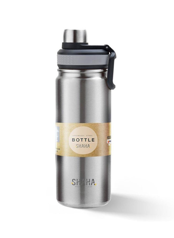 SHAHA Stainless Steel Vacuum Bottle 680ML Silver 