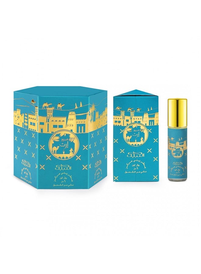 نبيل عبوة من 6 عطور زيتية مركزة من نبيل إرث فيروز 6 مل - Image 1