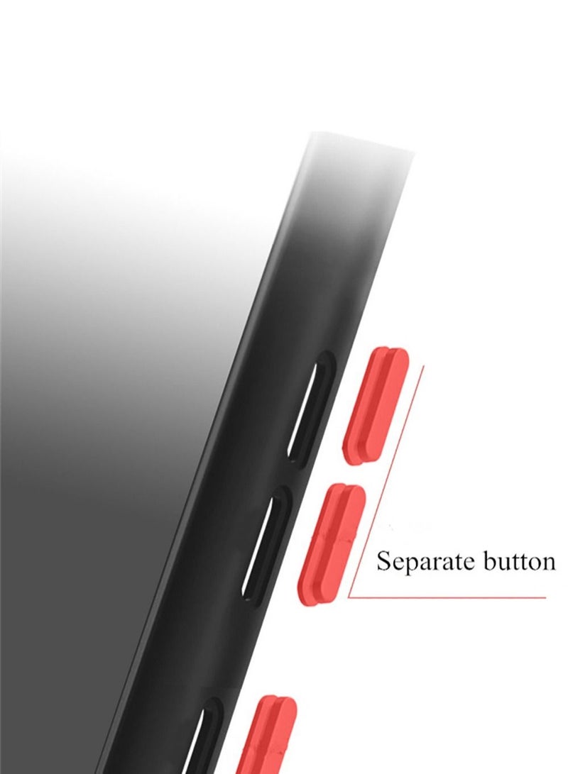 Wtech Silicone Matte Translucent Back Case Cover For Samsung Galaxy S22 5G Plus Black - Image 2