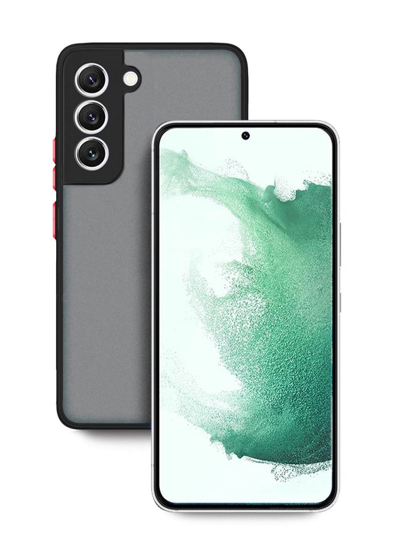 Wtech Silicone Matte Translucent Back Case Cover For Samsung Galaxy S22 5G Plus Black - Image 5