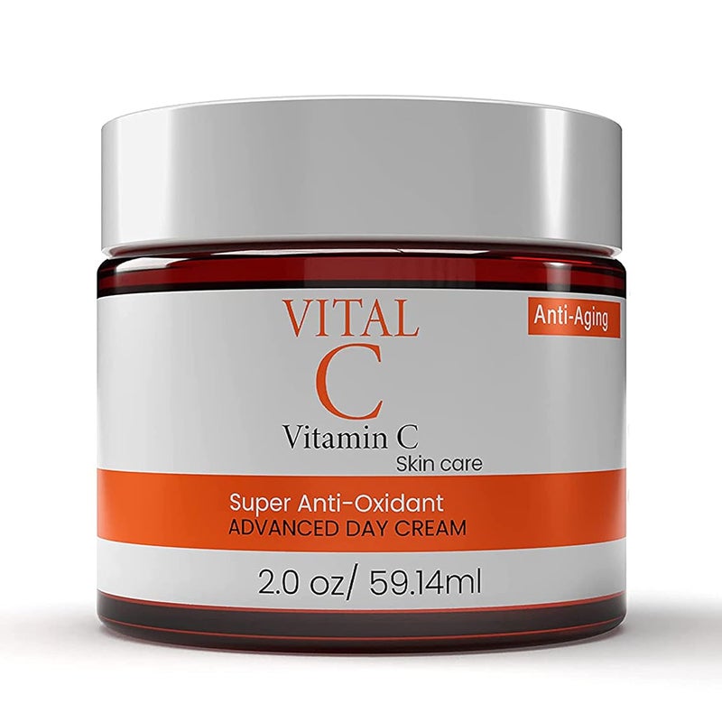 Advanced Vitamin C Face Moisturizer CreamLotion  AntiOxidant Hydrating Day  Night Cream to Reduce Wrinkles Fine Lines Dark Circles  Dark Spots  2 Fl Oz