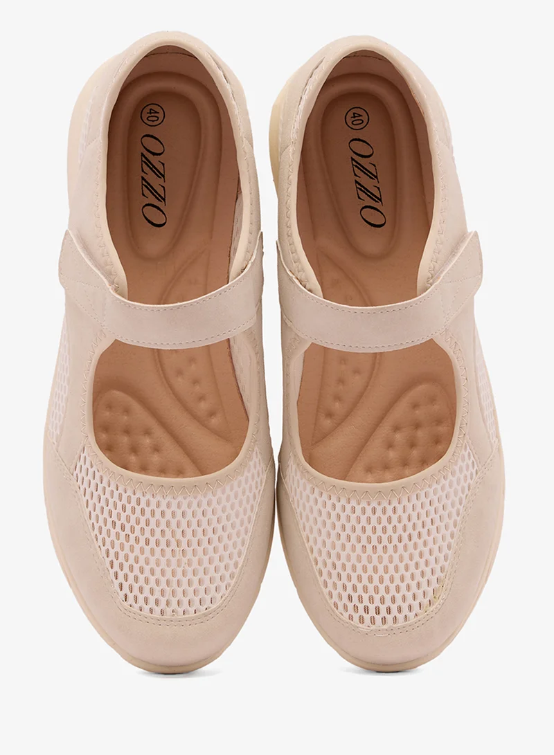 OZZO White Slip On Ballet Sneakers for Women | Best Price UAE