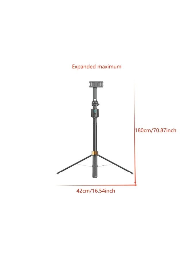 Black 360 Degree Rotatable Auto Tracking Tripod Wireless Remote Control Selfie Stick - Image 5