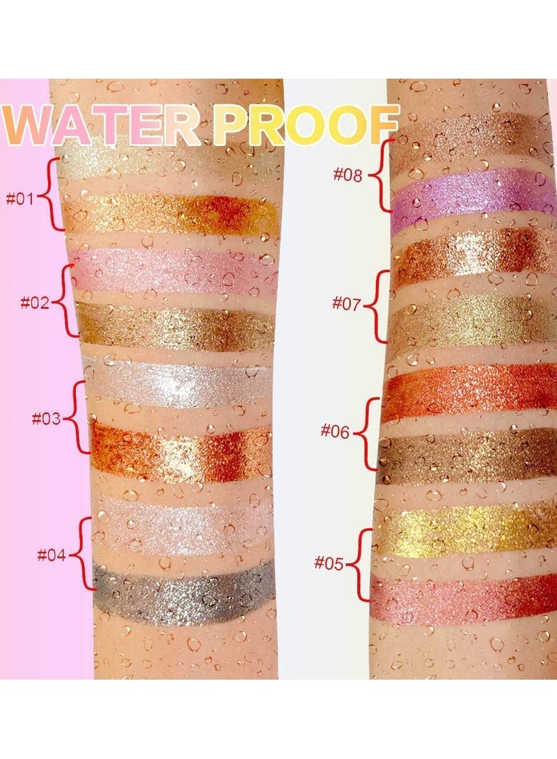 KASTWAVE 16 color waterproof liquid eye shadow flash eye shadow set eye shadow liquid makeup palette set - Image 4