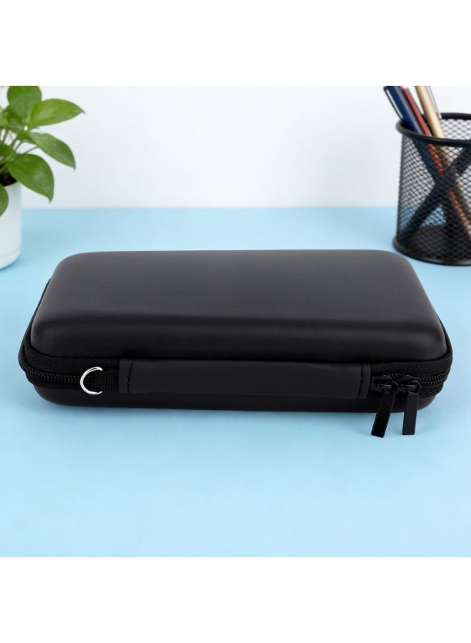 Storage Case for Nintendo New 3DS XL New 3DS LL, Waterproof Protective Carrying Case with Detachable Wrist Strap Compact Hard Shield for Handheld Game Player (Black) - Image 3