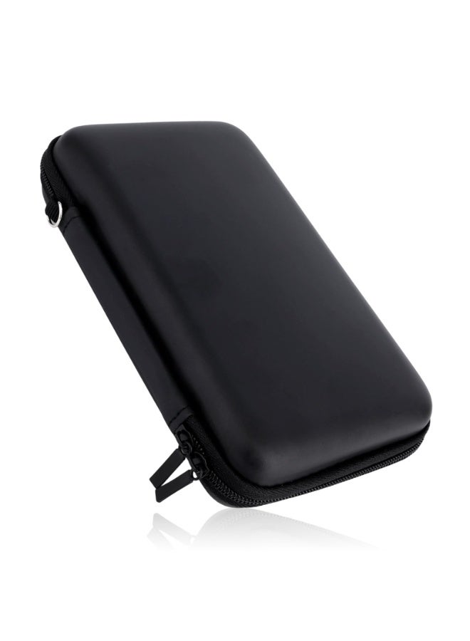 Storage Case for Nintendo New 3DS XL New 3DS LL, Waterproof Protective Carrying Case with Detachable Wrist Strap Compact Hard Shield for Handheld Game Player (Black) - Image 1