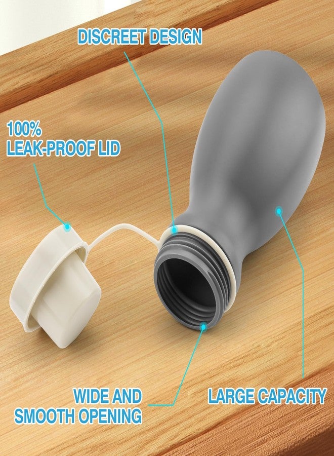 Tilcare Urinals for Men Spill Proof Nighttime - Glow in Dark Urine Bottle - Portable Urinal for Men with Screw-on Lid - Pee Bottles for Men - 30oz Bedside Male Urinal - Mens Urinal, Car Travel Urinals for Men - Image 3