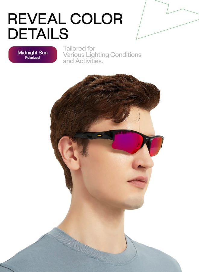 Mryok + Polarized Replacement Lenses for Oakley Mainlink OO9264-57mm - Midnight Sun - Image 3