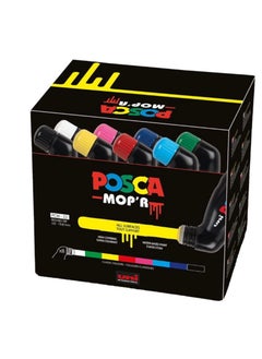 Posca MOP’R PCM-22 Multi Surface Permanent Paint Marker, XXL Round Tip 3-19 mm, Box of 8 Assorted