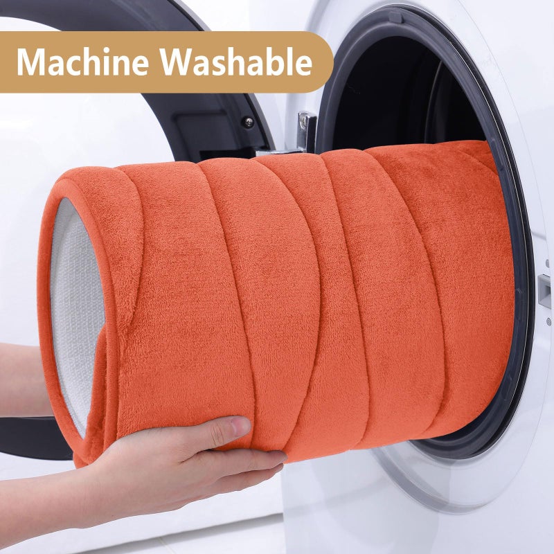 Buganda Memory Foam Bathroom Rug Mat 24x16  Extra Soft and Absorbent Bath Mats  Non-Slip and Machine Washable Bath Rugs for Bathroom Floor Tub and Shower  Coral - Image 4