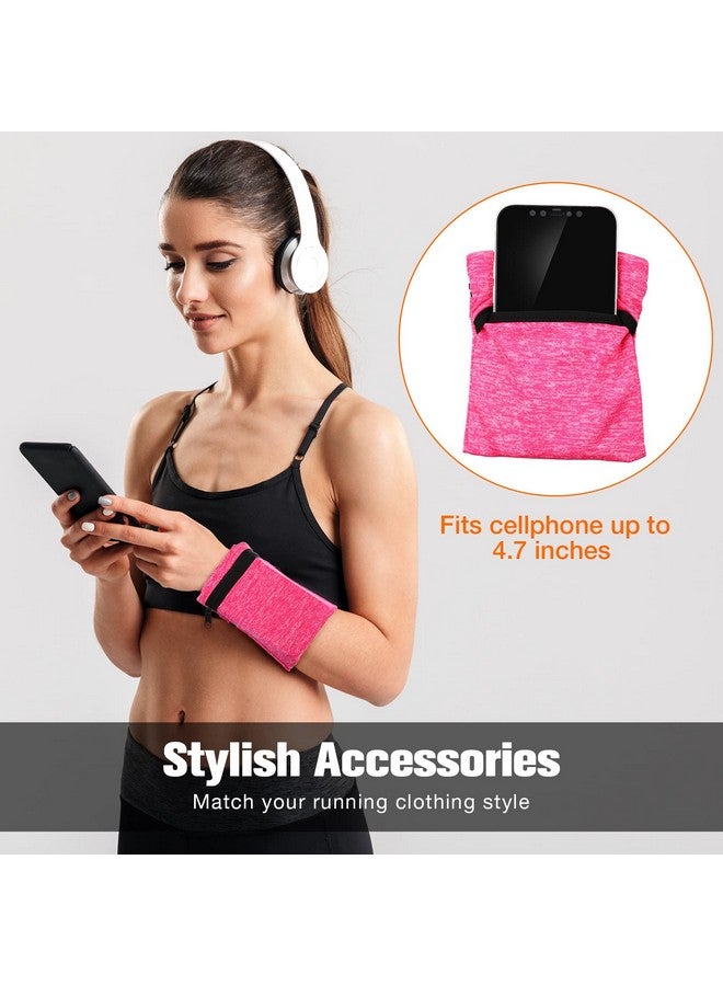 Honoson 5 Pieces Wrist Wallet Running Wallet Wristband Wrist Wallets For Women Men Wrist Pouch Zipper Wrist Wallet For Running Walking Hiking Jogging Travel  - Image 5