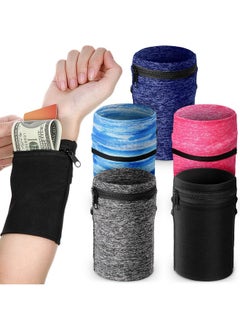 5 Pieces Wrist Wallet Running Wallet Wristband Wrist Wallets For Women Men Wrist Pouch Zipper Wrist Wallet For Running Walking Hiking Jogging Travel - pzsku/ZC339855C28CC77AE34CCZ/45/_/1701152795/cfbebf6b-09c3-4f56-b7ea-ffc4438276e2