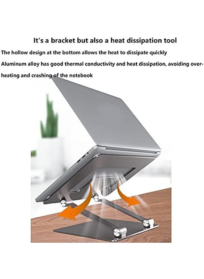 Aluminium Alloy Laptop Stand Portable Ergonomic Desk Holder with Cooling Design - Image 4