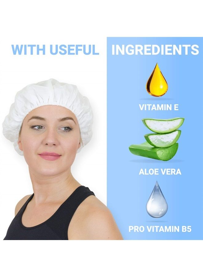 Drench! Medical Drench No Water Rinse Free Shampoo Caps [6-Pack] - Waterless Shampoo and Conditioner - Dry Hair Wash Caps for Elderly or Bedridden - Contains Aloe Vera, Vitamin E and Provitamin B5 - Image 3