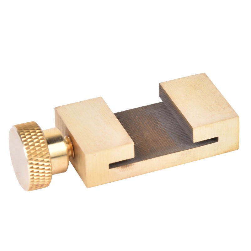 Ruler Locating Block: Brass Material, High Hardness, Quick Adjustable Knob, Strong Locking - Fits 26mm Width, <1.1mm Thickness Steel Rulers for 200/300mm Long Steel Ruler Measurement - Image 3