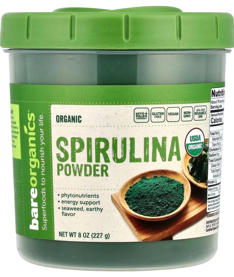 Organic Spirulina Powder  8 oz (227 g)
