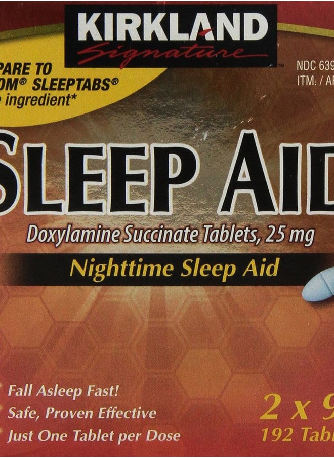 Kirkland Kirkland Signature Nighttime Sleep Aid (Doxylamine Succinate 25 mg), 192 Tablets  - Image 1