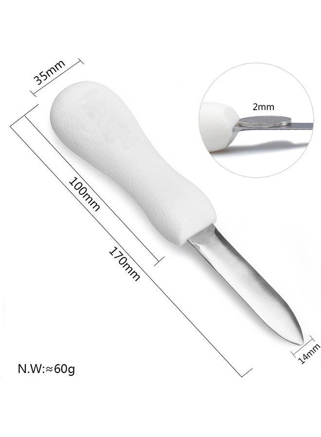 Oyster Shucking Knife - 2 Packs Oyster Knife Shucker Set Oyster Shucker Clam Knife - Seafood Opener Seafood Tools