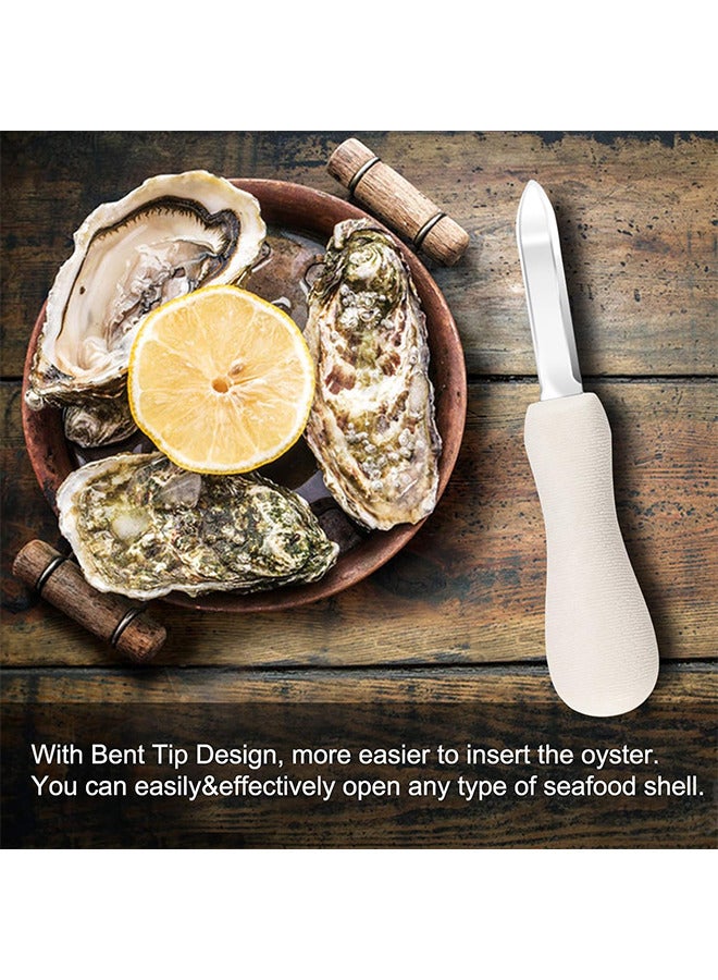 Oyster Shucking Knife - 2 Packs Oyster Knife Shucker Set Oyster Shucker Clam Knife - Seafood Opener Seafood Tools