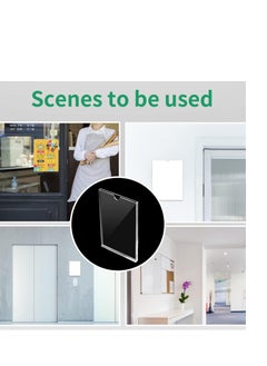 PARTNER Acrylic A4 Wall Mount Sign Holder, 6 Pack, Portrait - Thick & Durable Design, Screw or Stick On, Screws and Double Sided Tape Included  - Image 4