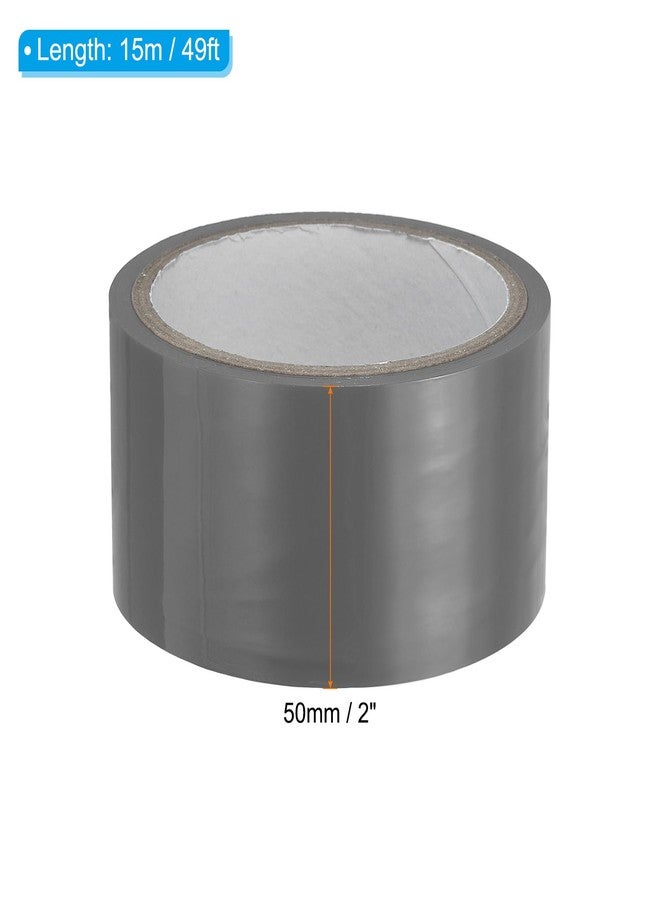 PATIKIL Non Stick Static Tapes 2 in x 50 Ft, 2 Roll Duct Tape No Glue Electrostatic Adsorption Tape for Organizing Cables Securing Crafts, Silver - Image 2