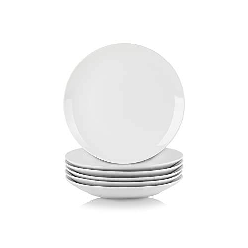 10 Strawberry Street Simply White 75 Coupe Salad Plate Set of 6