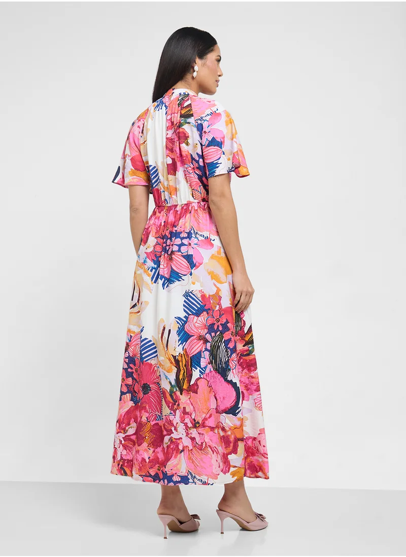 ياس Yasdelphi Short Sleeve Maxi Dress