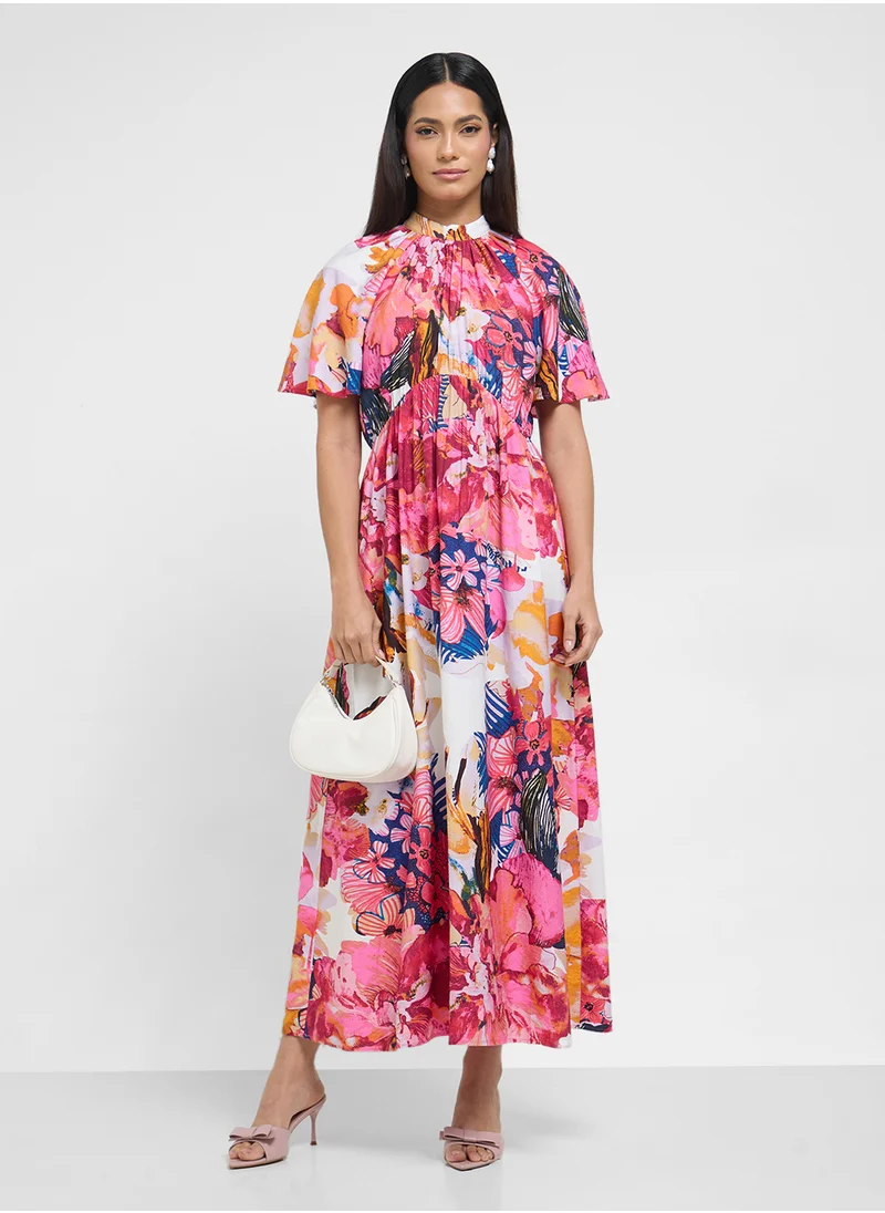 ياس Yasdelphi Short Sleeve Maxi Dress
