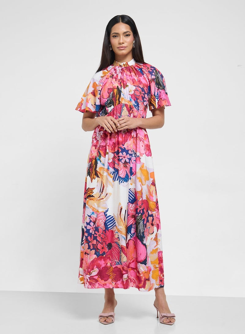 YAS Floral Maxi Dress - Image 1