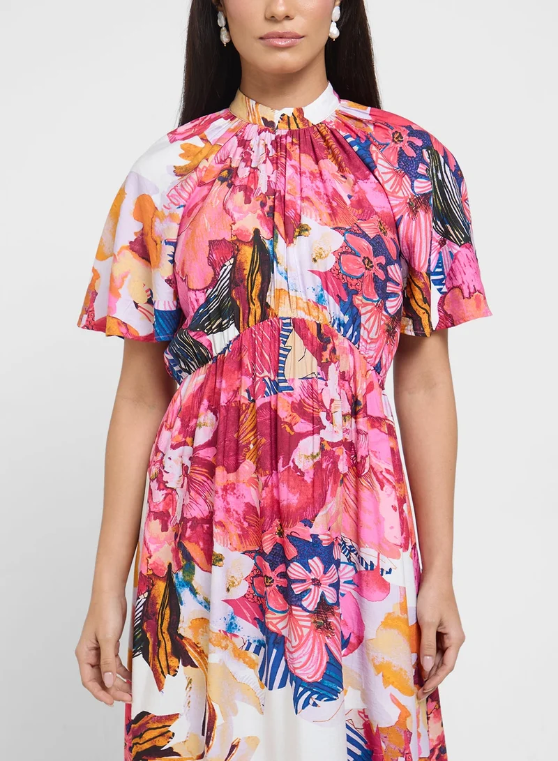 YAS Floral Maxi Dress