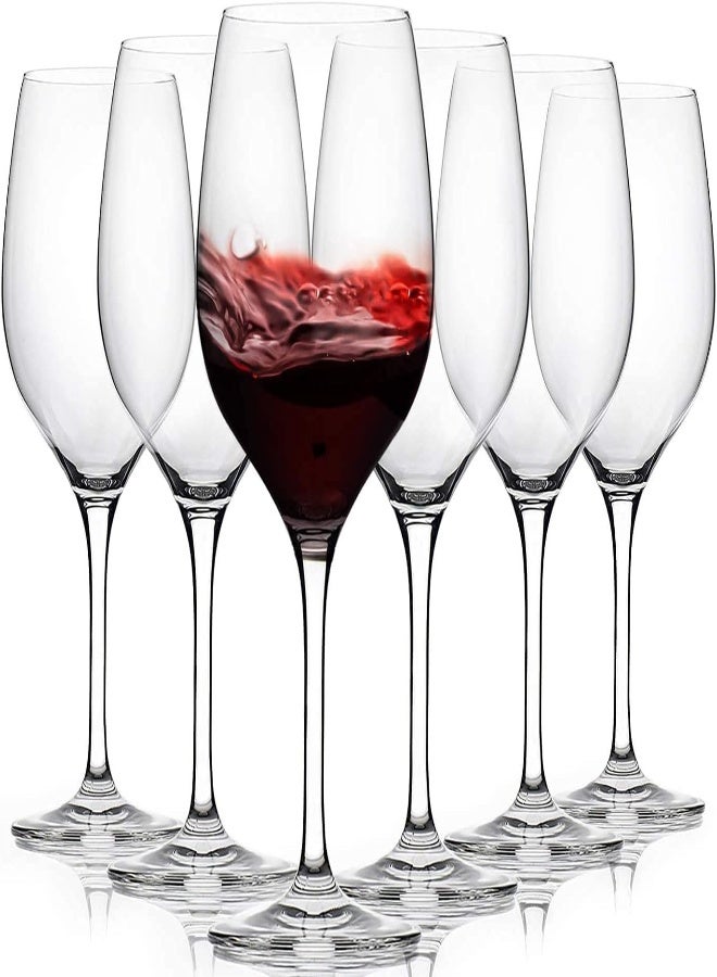AKDC Wine Glass Set Of 6, Crystal Red Wine Glasses 465 Ml (15.7Oz), All-Purpose Wine Glasses Set For Celebrations/Anniversary/Wine Glass Gift Set (A Zinfandel Large (Set Of 6)) - Image 2