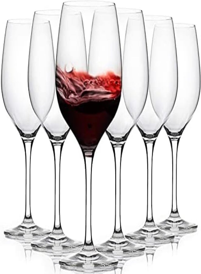 AKDC Wine Glass Set Of 6, Crystal Red Wine Glasses 465 Ml (15.7Oz), All-Purpose Wine Glasses Set For Celebrations/Anniversary/Wine Glass Gift Set (A Zinfandel Large (Set Of 6)) - Image 4