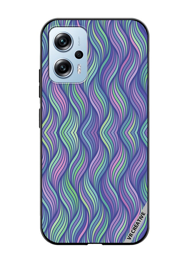 VR CREATIVE Protective Case Cover For Xiaomi Poco X4 GT Strips Design Multicolour - Image 1