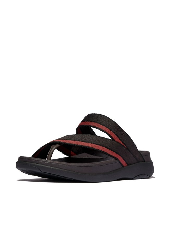 FitFlop 049-860 Fitflop Mens F-Mode Go Mens Tonal-Edge Webbing Sling Toe-Thongs IX2-C73 Chocolate  - Image 3