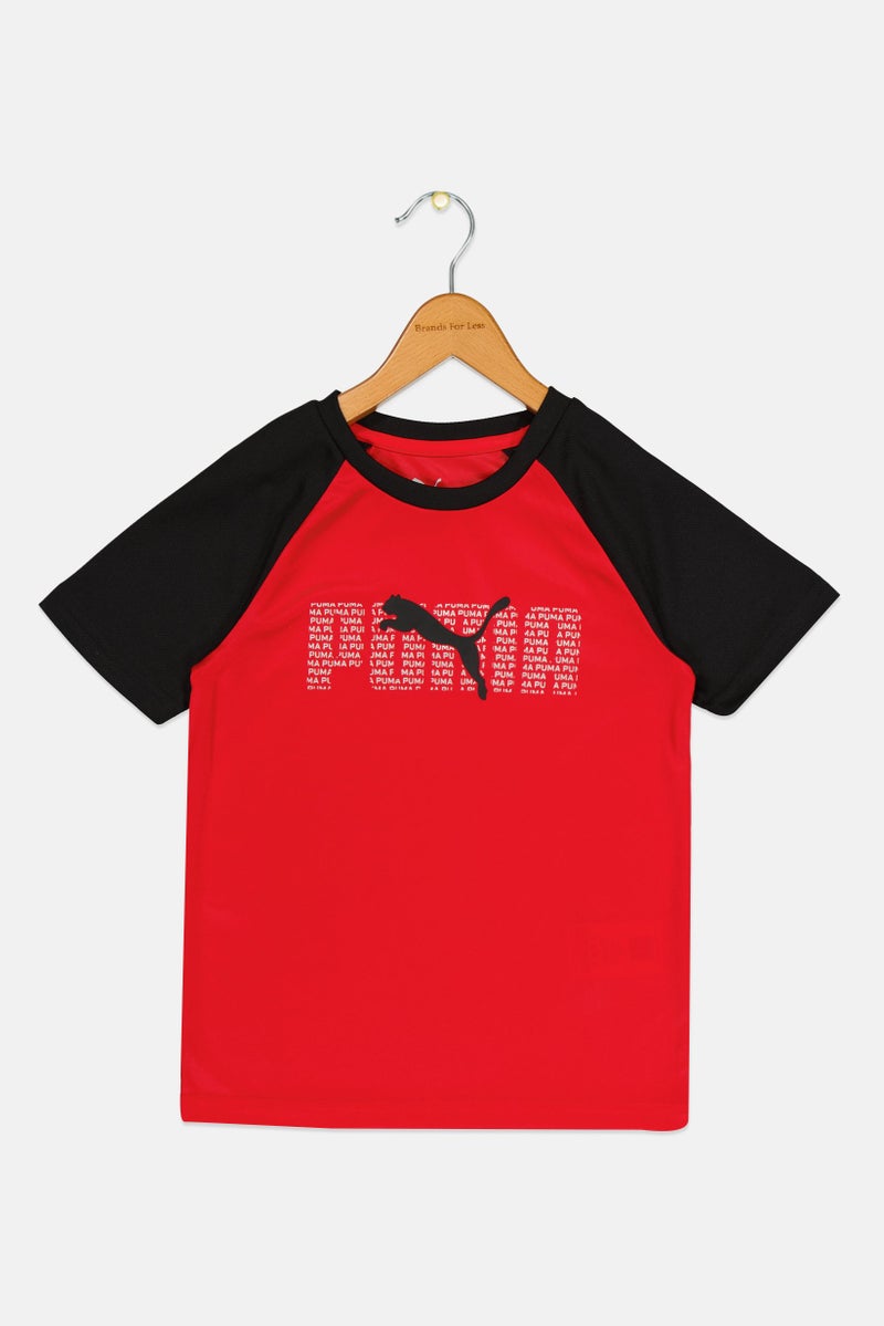 PUMA Kids Boy Crew Neck Short Sleeve Outdoor T-Shirt, Multicolor - Image 3