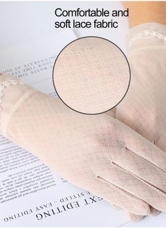 Rightsure 2 Pairs UV Protection Gloves Driving Gloves Women, Full Finger UV Gloves Sun Protection Gloves, Sunblock Gloves Non Slip UV Protection Driving Gloves Summer Outdoor Gloves for Women and Girls  - Image 3